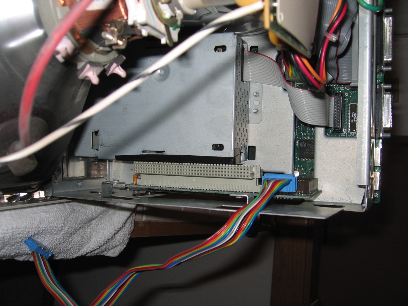 SE/30 with Asante NIC and right angle PDS adapter