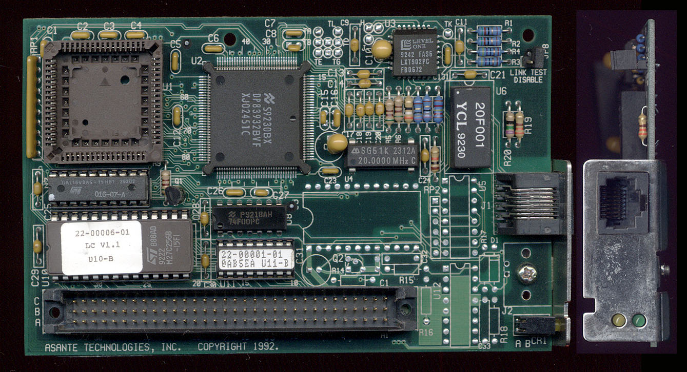 Asante LC PDS Ethernet Front Asante LC PDS Ethernet Front