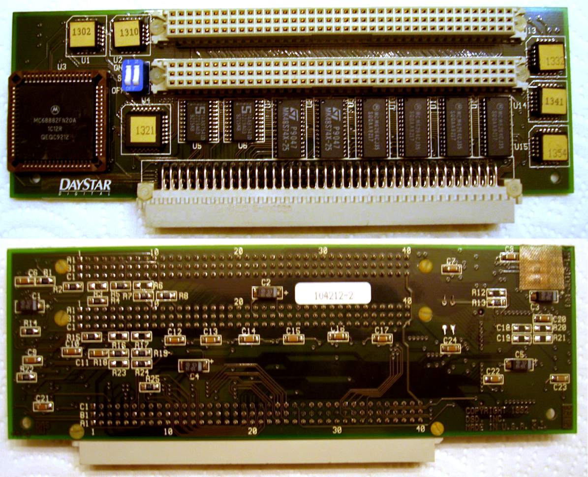 Daystar PDS FPU + 32 KB Cache & 2 PDS pass-through