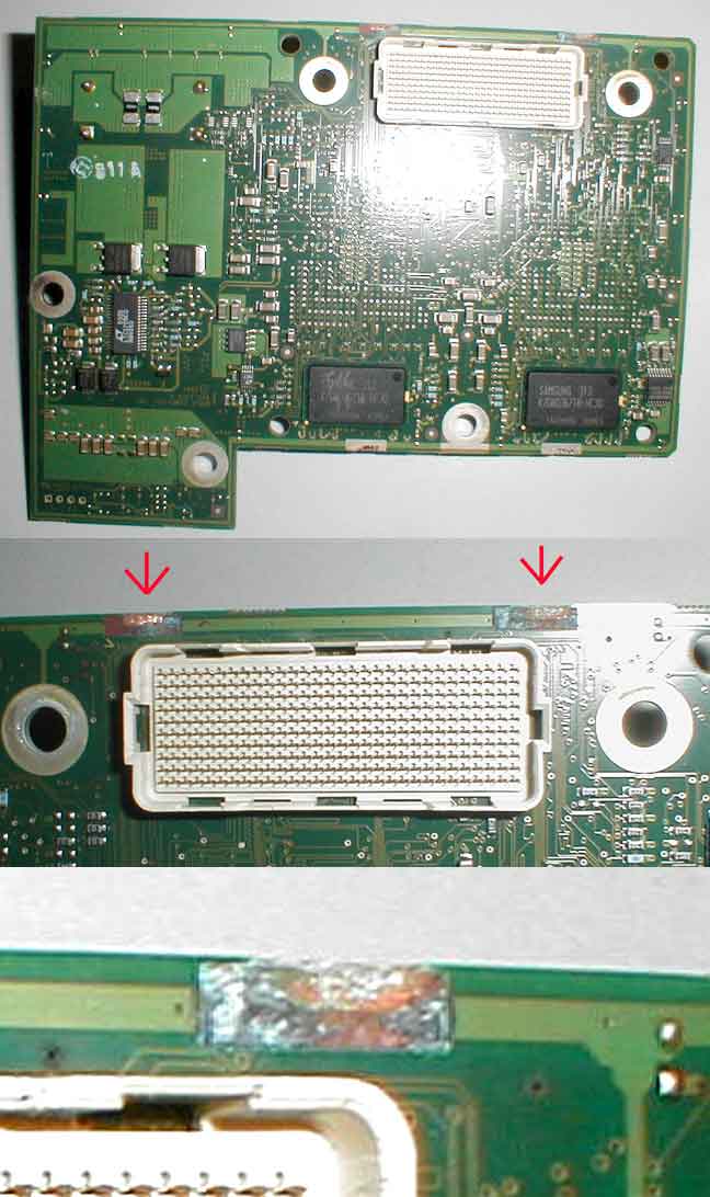 Corrosion on G4 Processor card Corrosion on G4 Processor card