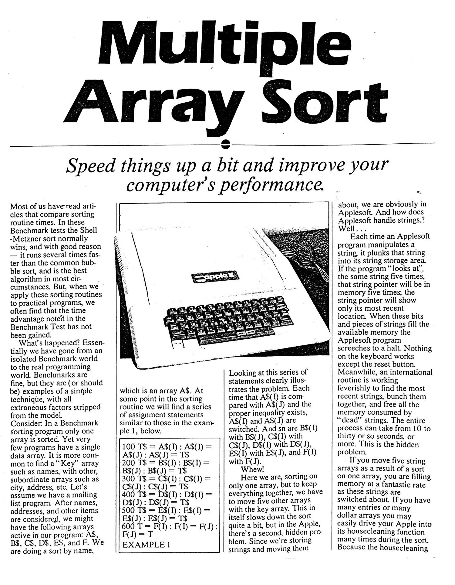 Applebox Multi Array Sort