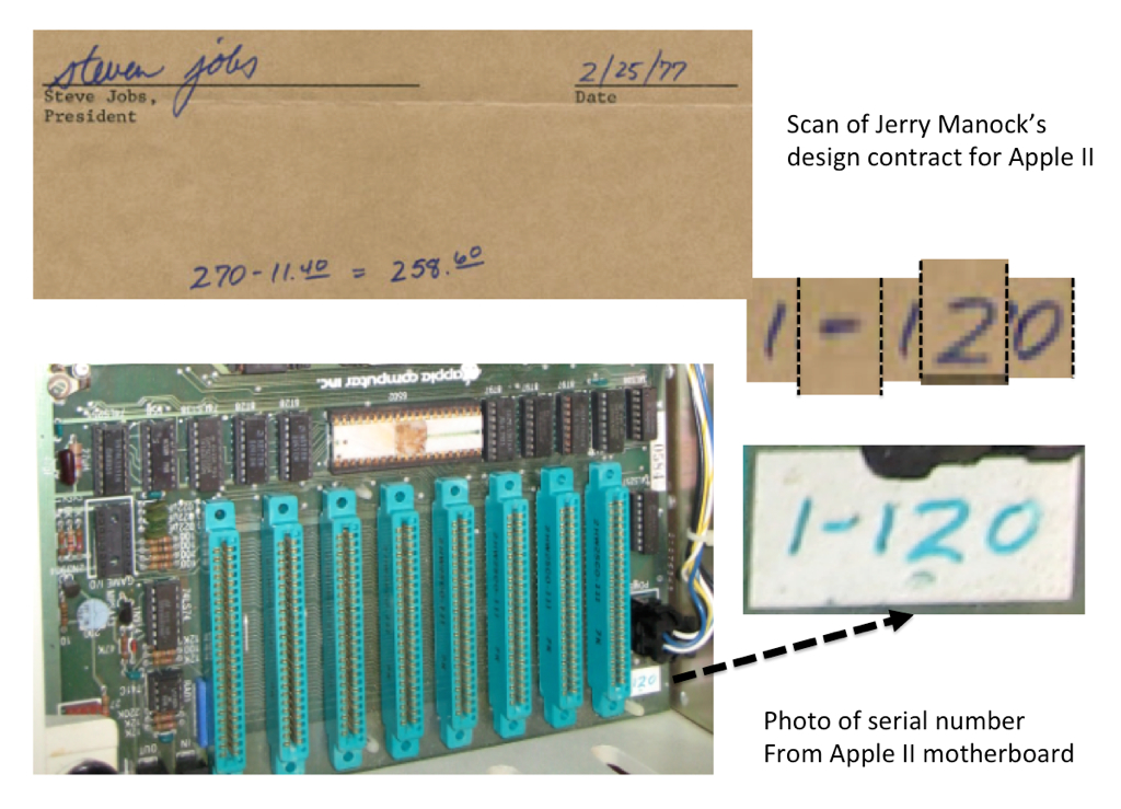 handwritten apple serial number solved by