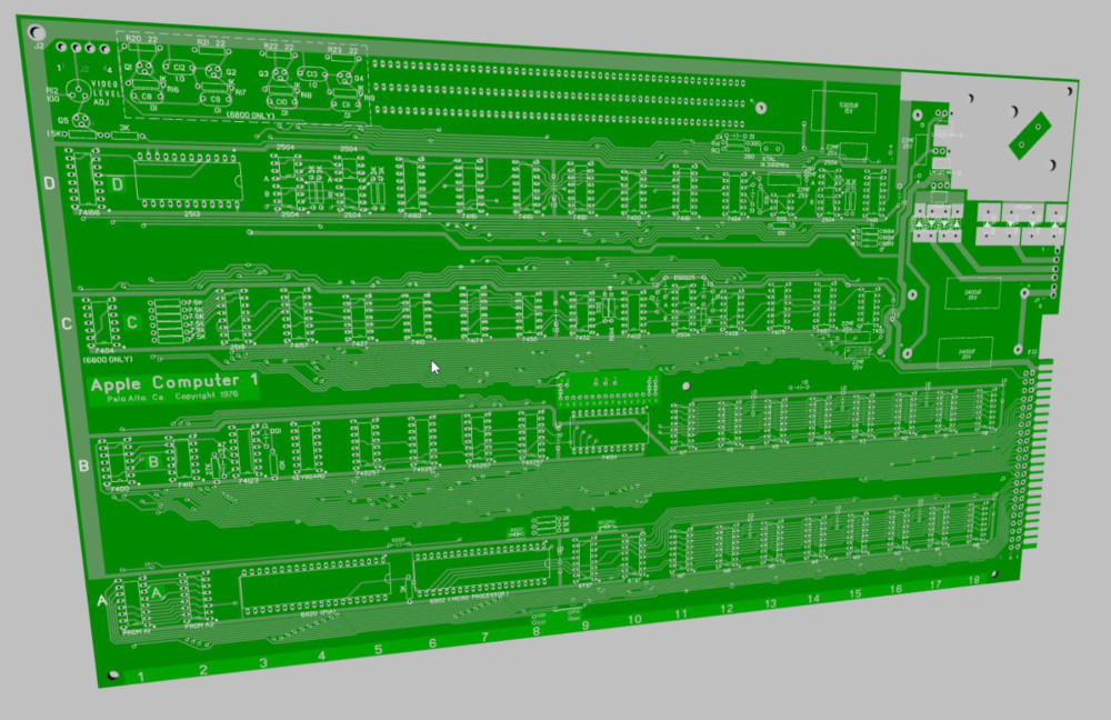 Scans of Apple 1 PCB | Applefritter