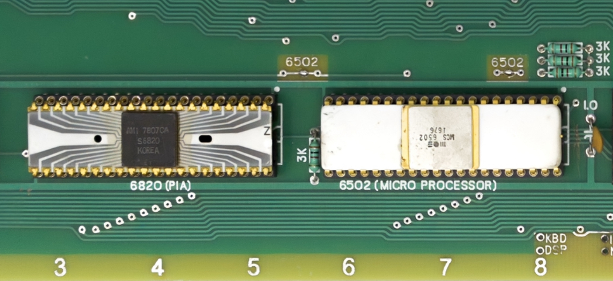 AMI 6820 and MOS 6502 ceramic