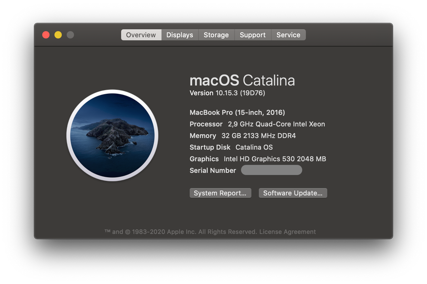 macOS Catalina 10.15.3