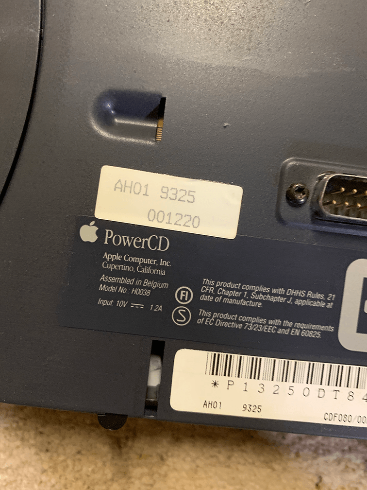 Apple Power CD Power Requriements