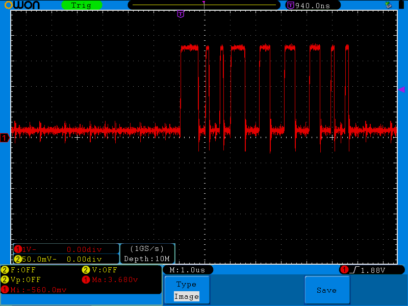 Apple II - Video data signal - very noisy