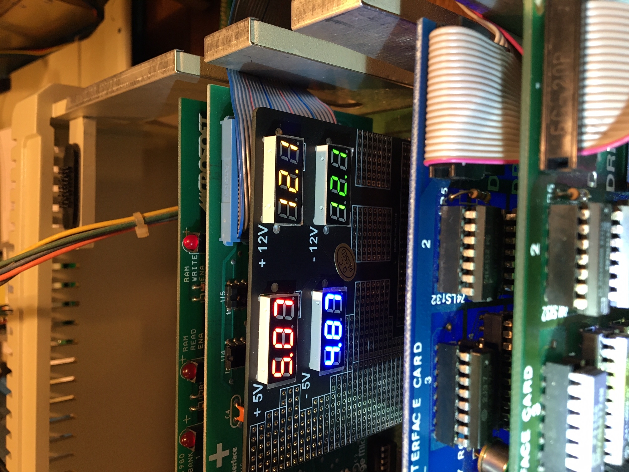 Neat Power Supply Voltage Monitor Card for Apple II's Applefritter