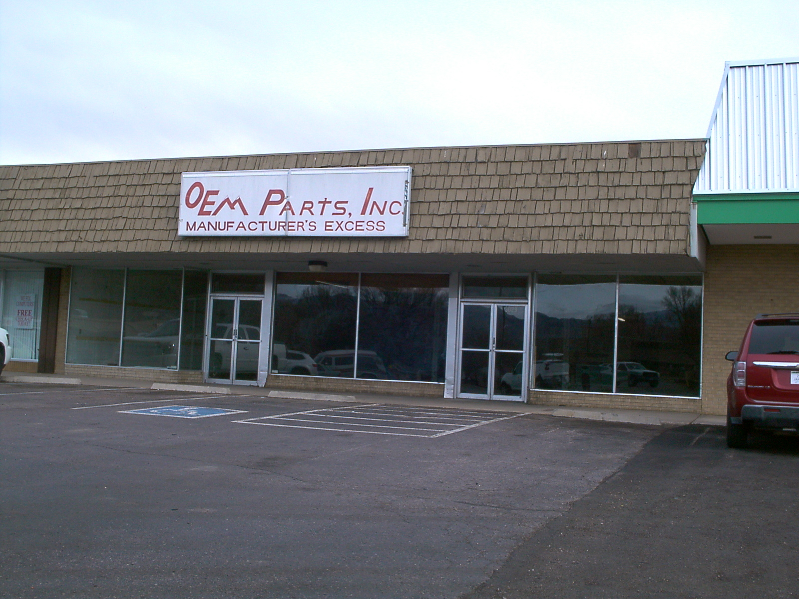 OEM Parts of Cororado - empty store after closing down.