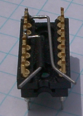 The "gimmick" switch using the keyboard cable header.