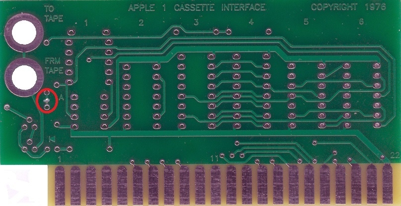 Component side cut for ACI volume indicator LED fix