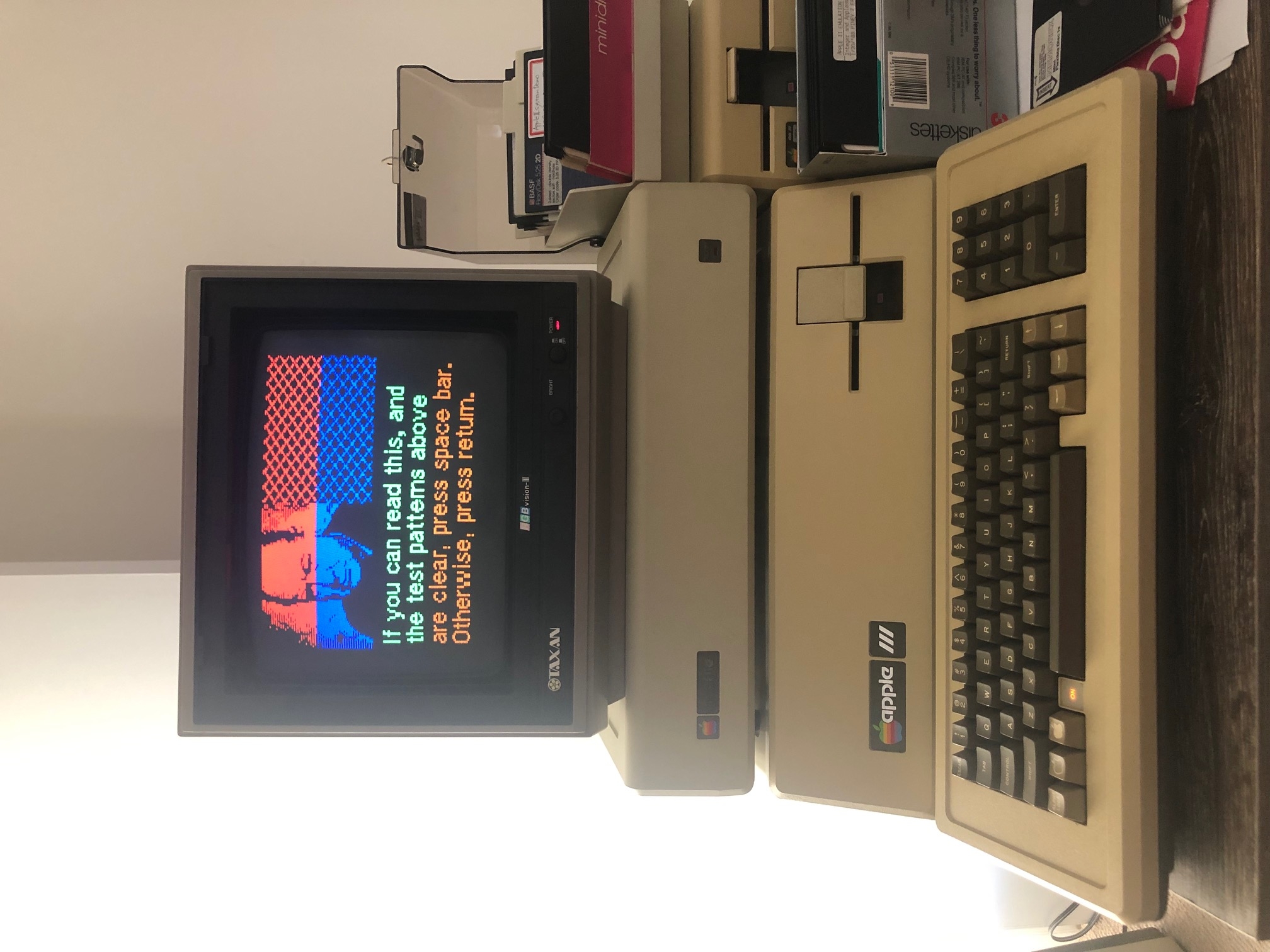 Apple III with Taxan RGB Monitor