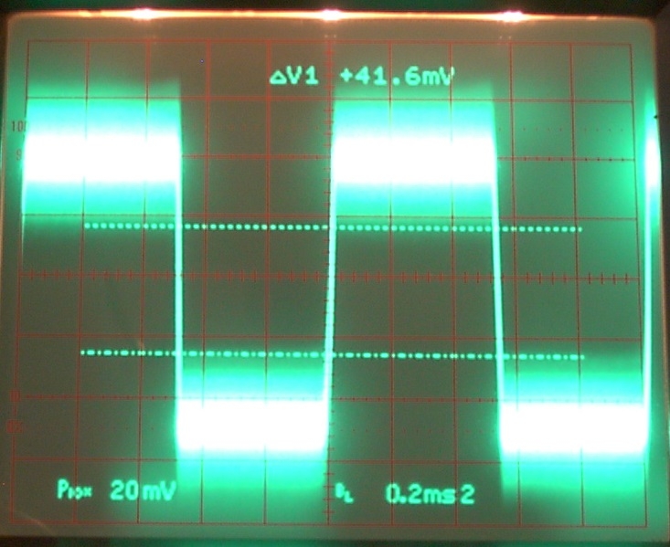 Apple IIe TAPE IN clean gap, 20 MHz bandwidth