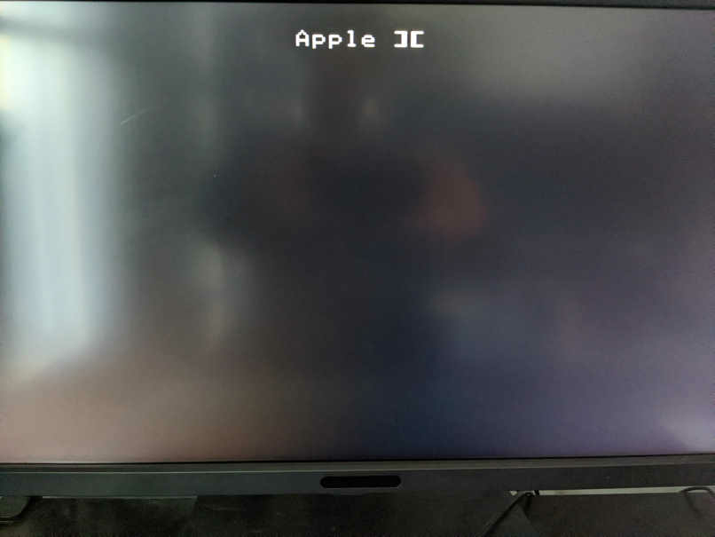 Booting screen of apple IIe with homemade MMU