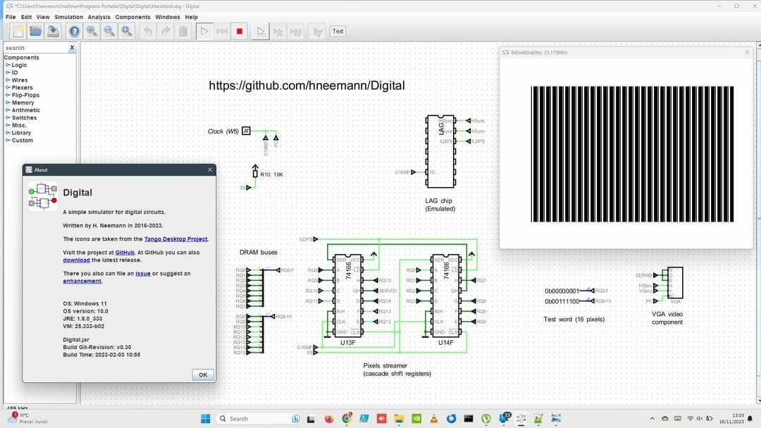 Apple Macintosh circuit simulation