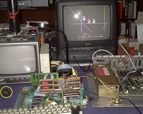 IOU/MMU substitute in NTSC Apple IIe motherboard