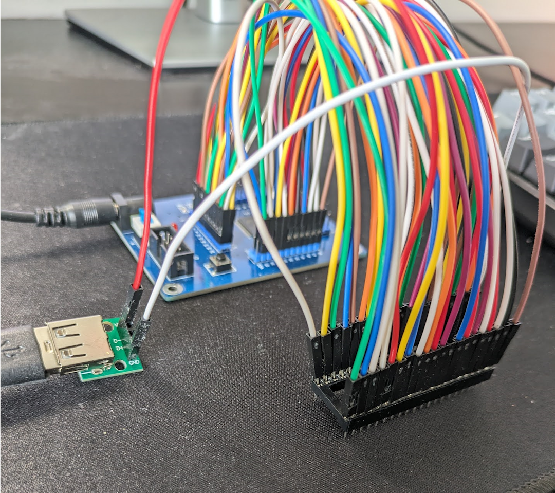 An ALTERA board acting as an MMU with a trillion wires.