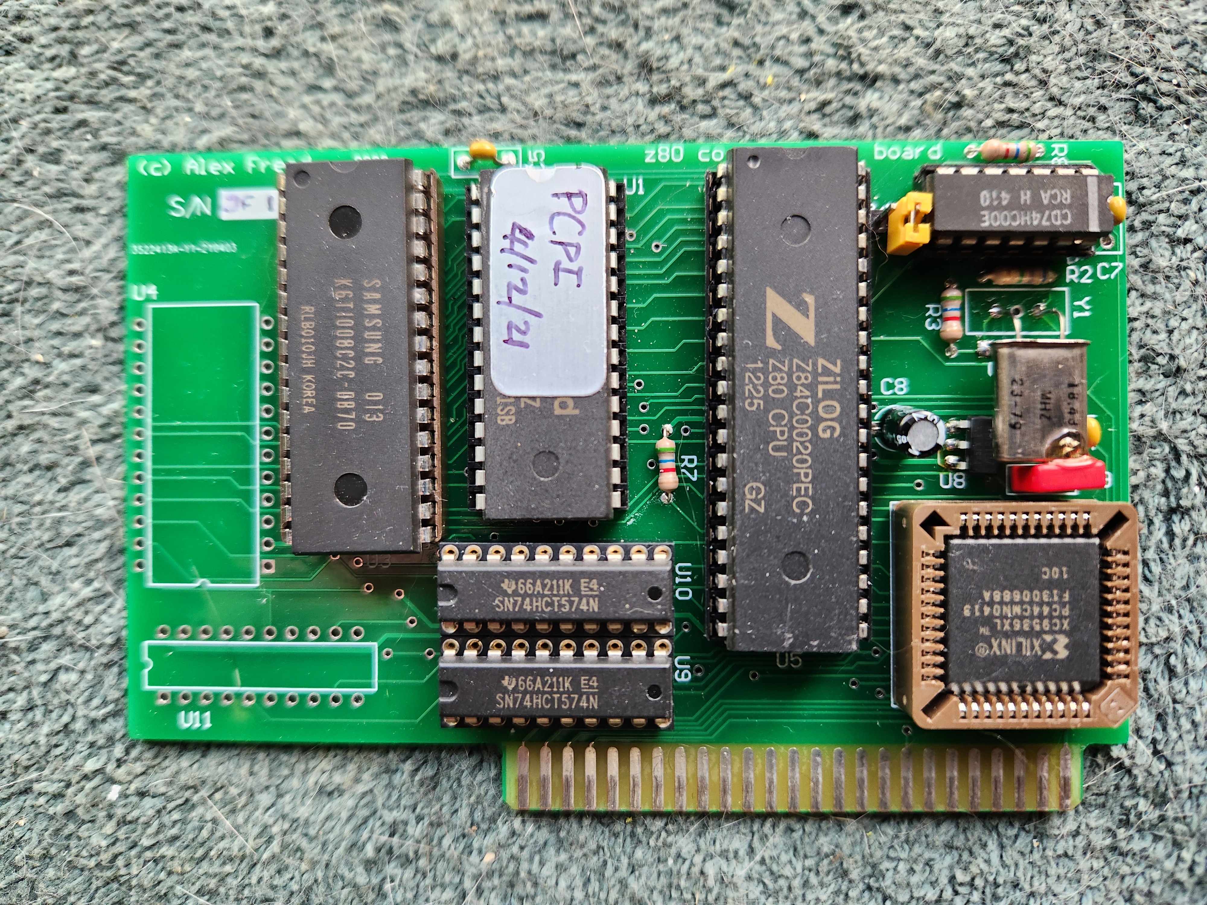 My build of Alex Freed designed, Z80 card