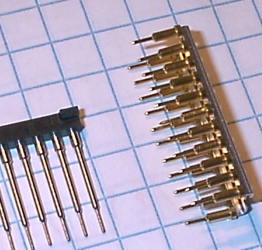 Pin carriers - special types with small diameter pins