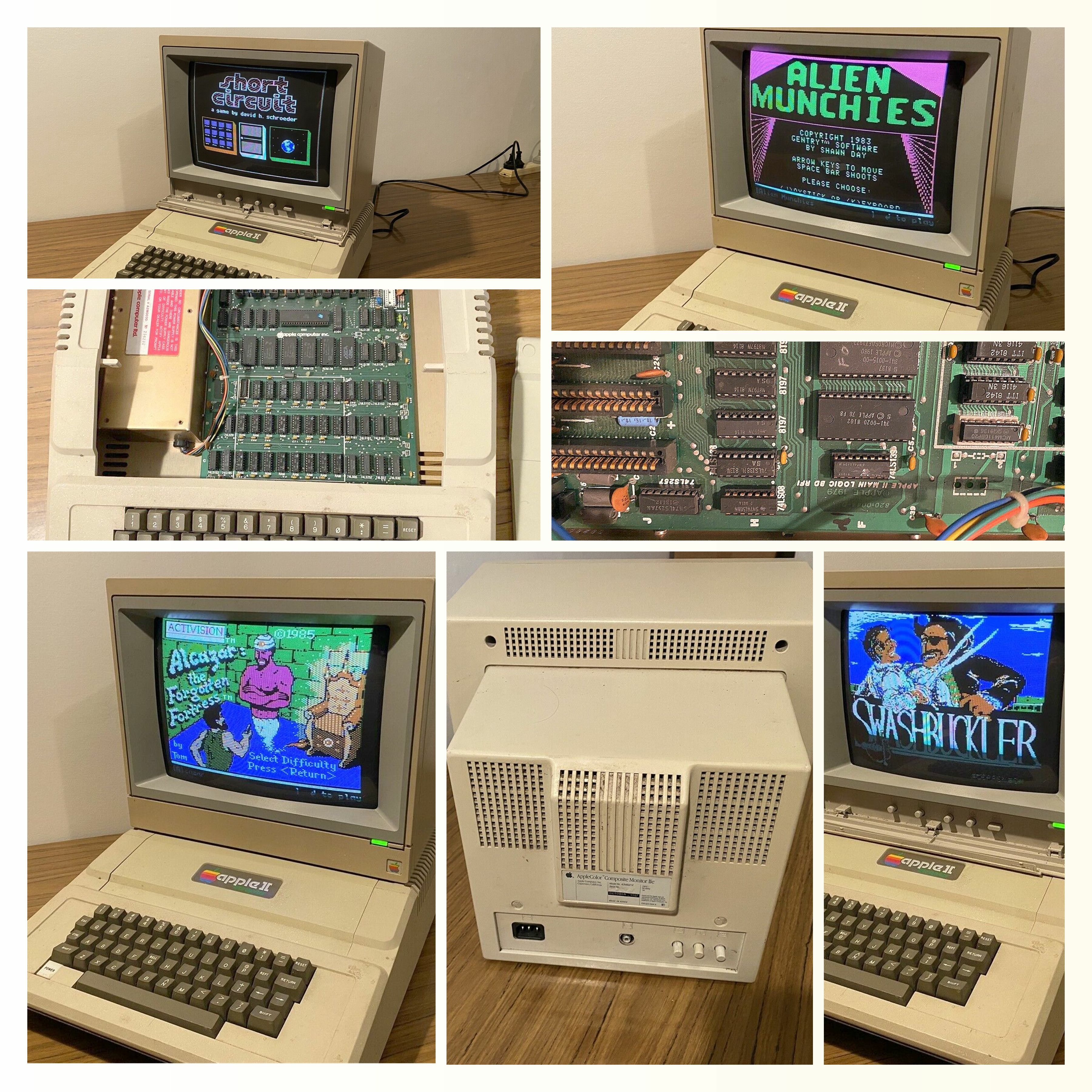 Apple II Europlus with A2M6021X AppleColor Composite Monitor IIe