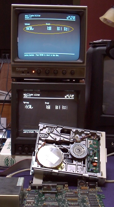 PRODOS shows two volumes