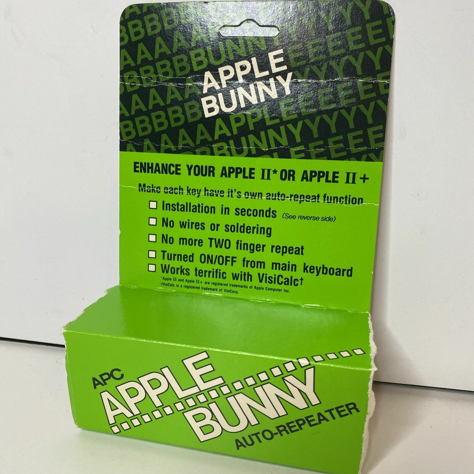 package of the Apple Bunny auto-repeater for Apple II