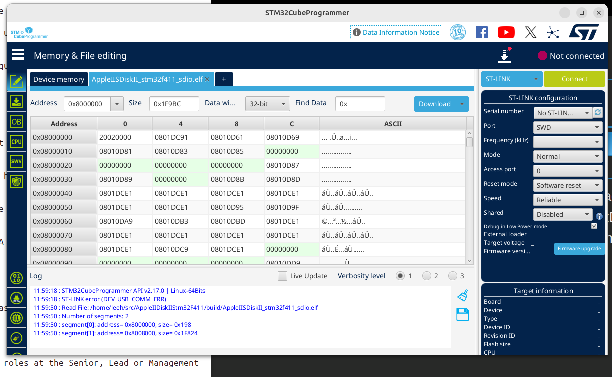 STM programming software ready to go
