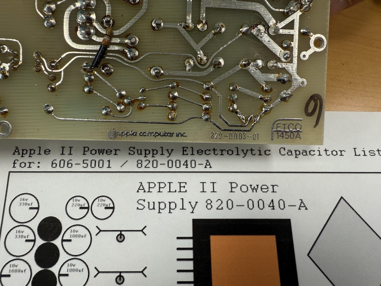 Apple II power supply model number
