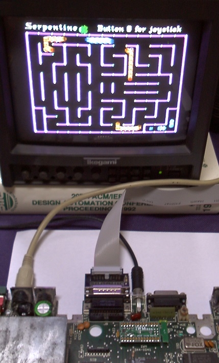 Serpentine running fine on Apple IIc with 'IWMless'