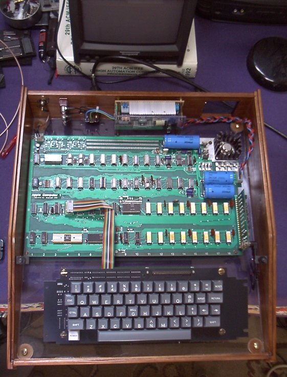 UncleBernie's Apple-1 in wooden enclosure