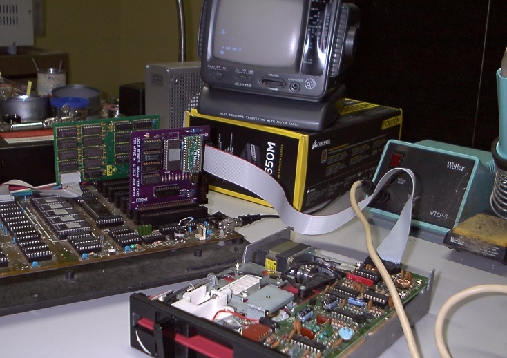 IWMless Test Card in a PC-48 Apple II clone