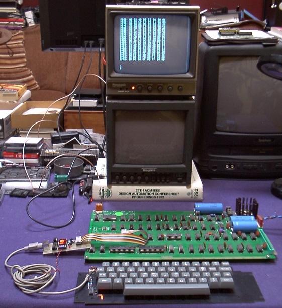 YAAKEN 'lab rat' being tested with Apple-1