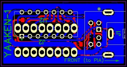 YAAKEN PCB layout for Apple-1