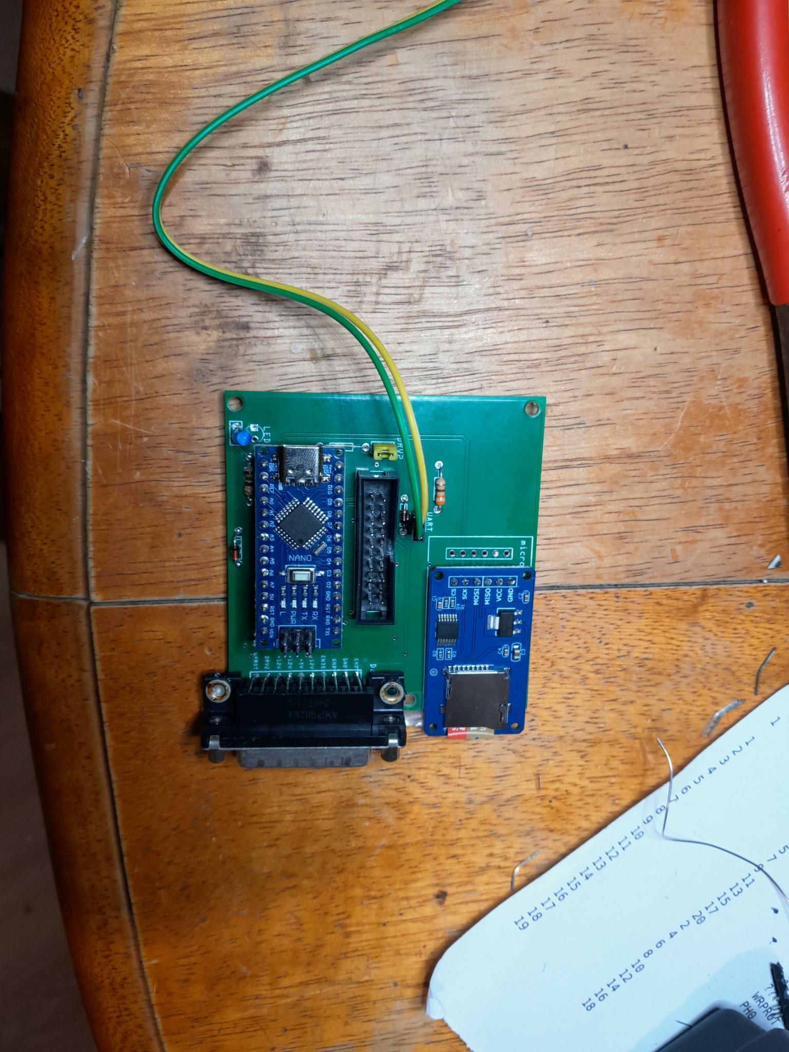 The PCB front