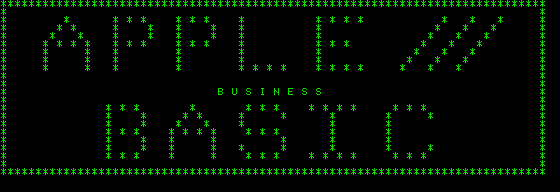 Apple Business BASIC