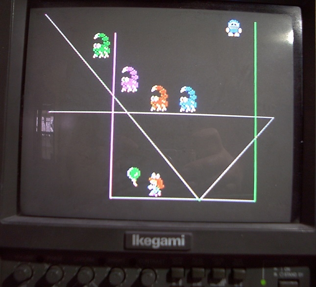 HIRES graphics test picture - characters stolen from the "DROL" game