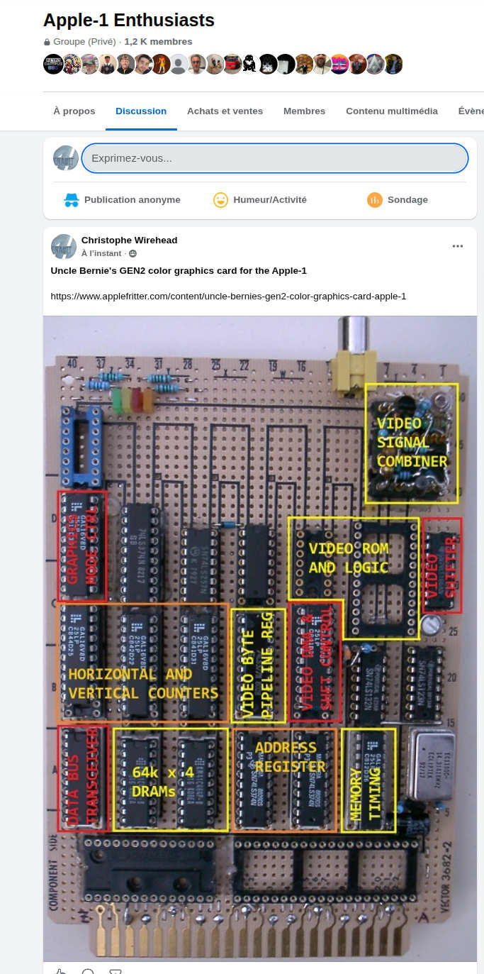 31　4 Uncle Bernie's GEN2 color graphics card for the Apple-1 | Applefritter