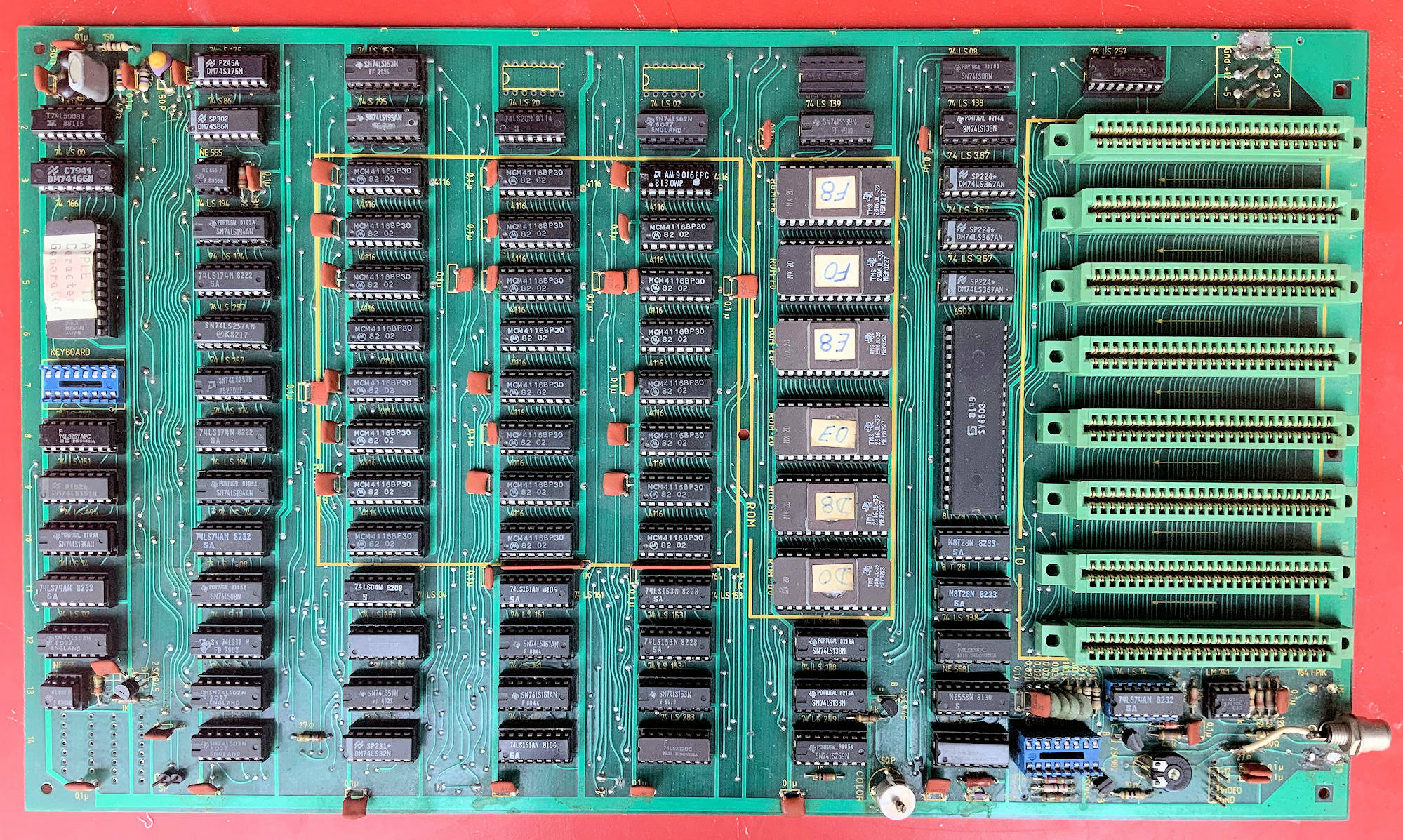 Apple ][ Plus clone mainboard