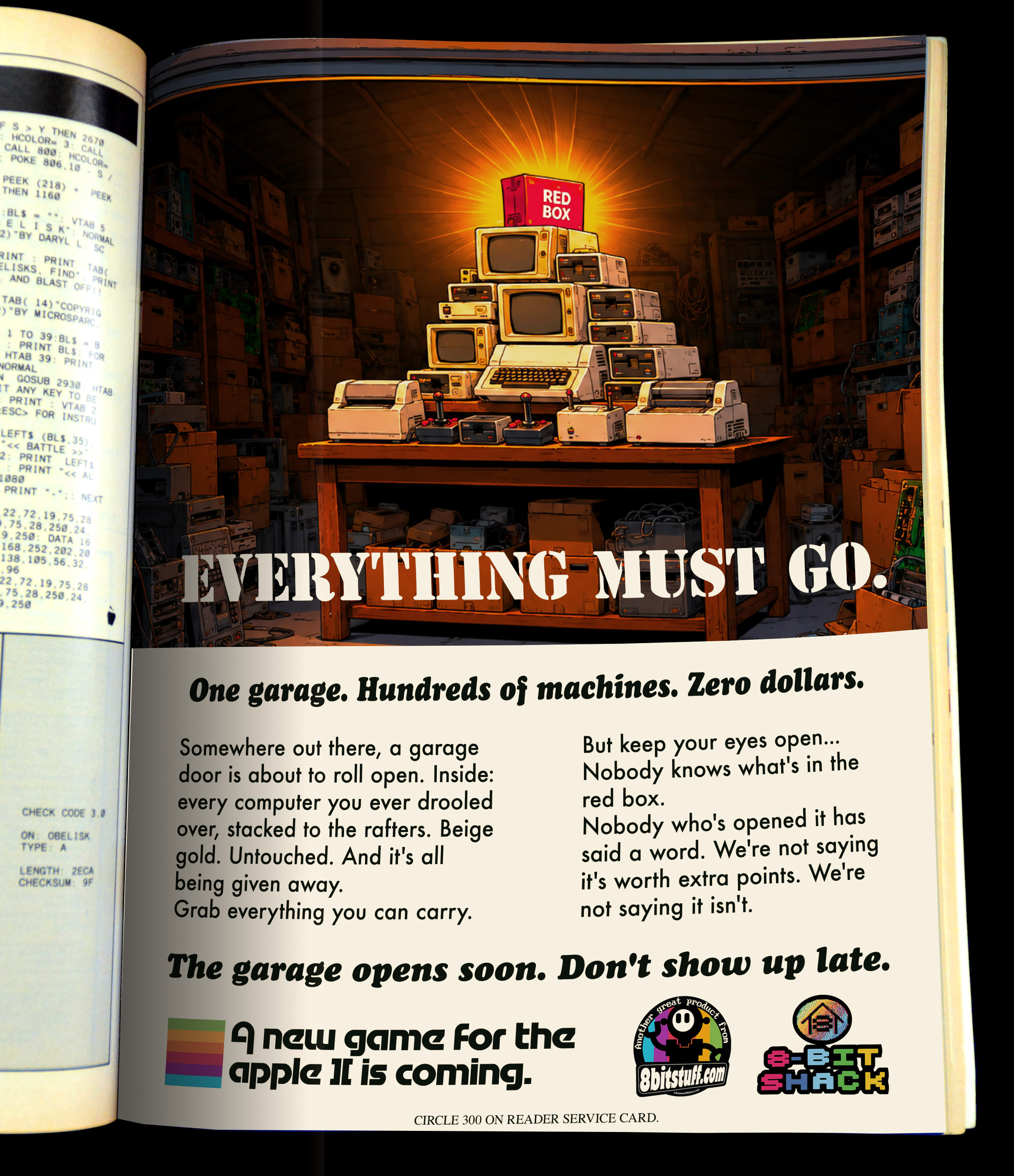 Found this ad in an old magazine. Weird — the issue is from next month.