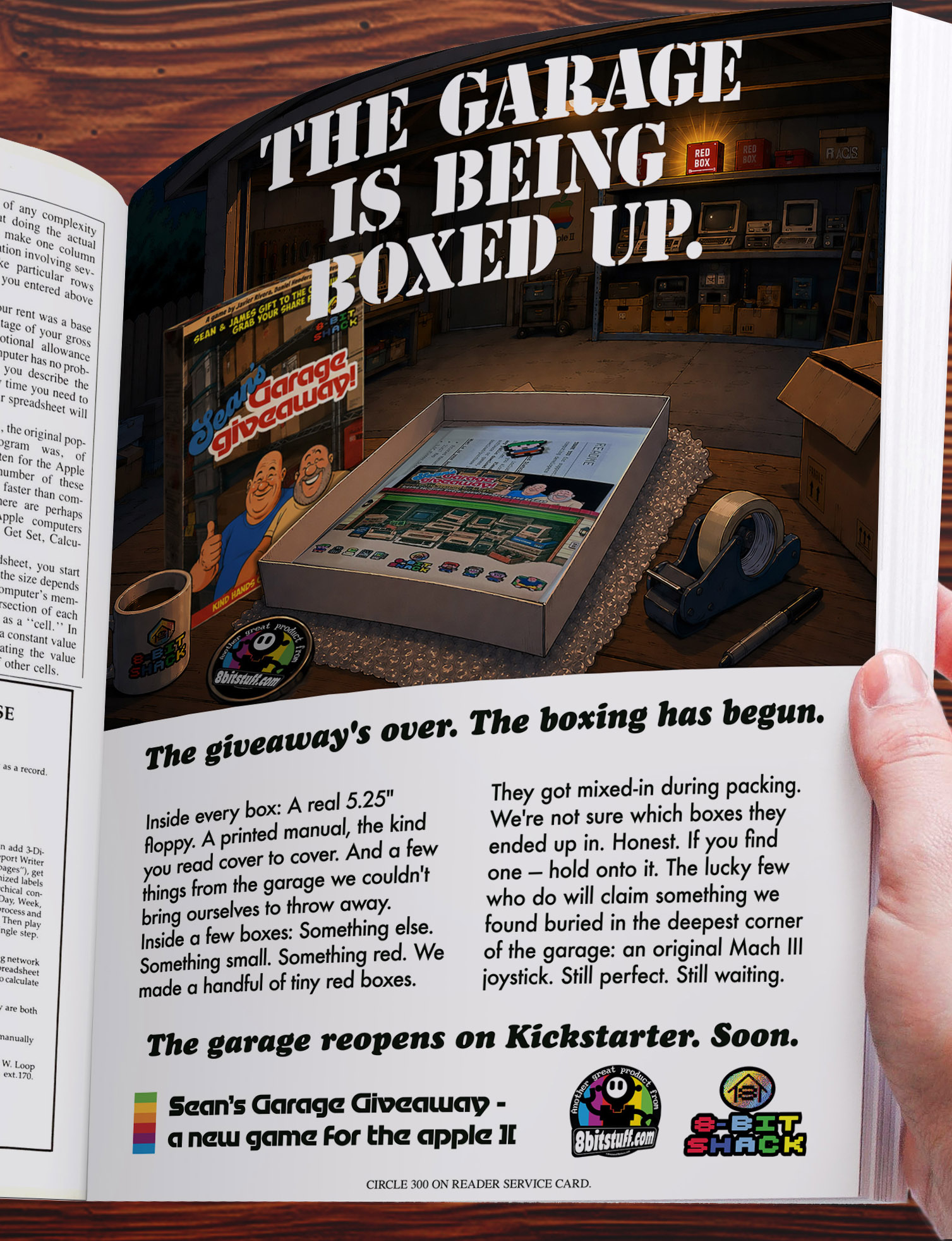 Yesterday's magazine. Tomorrow's ad. I need to sit down.