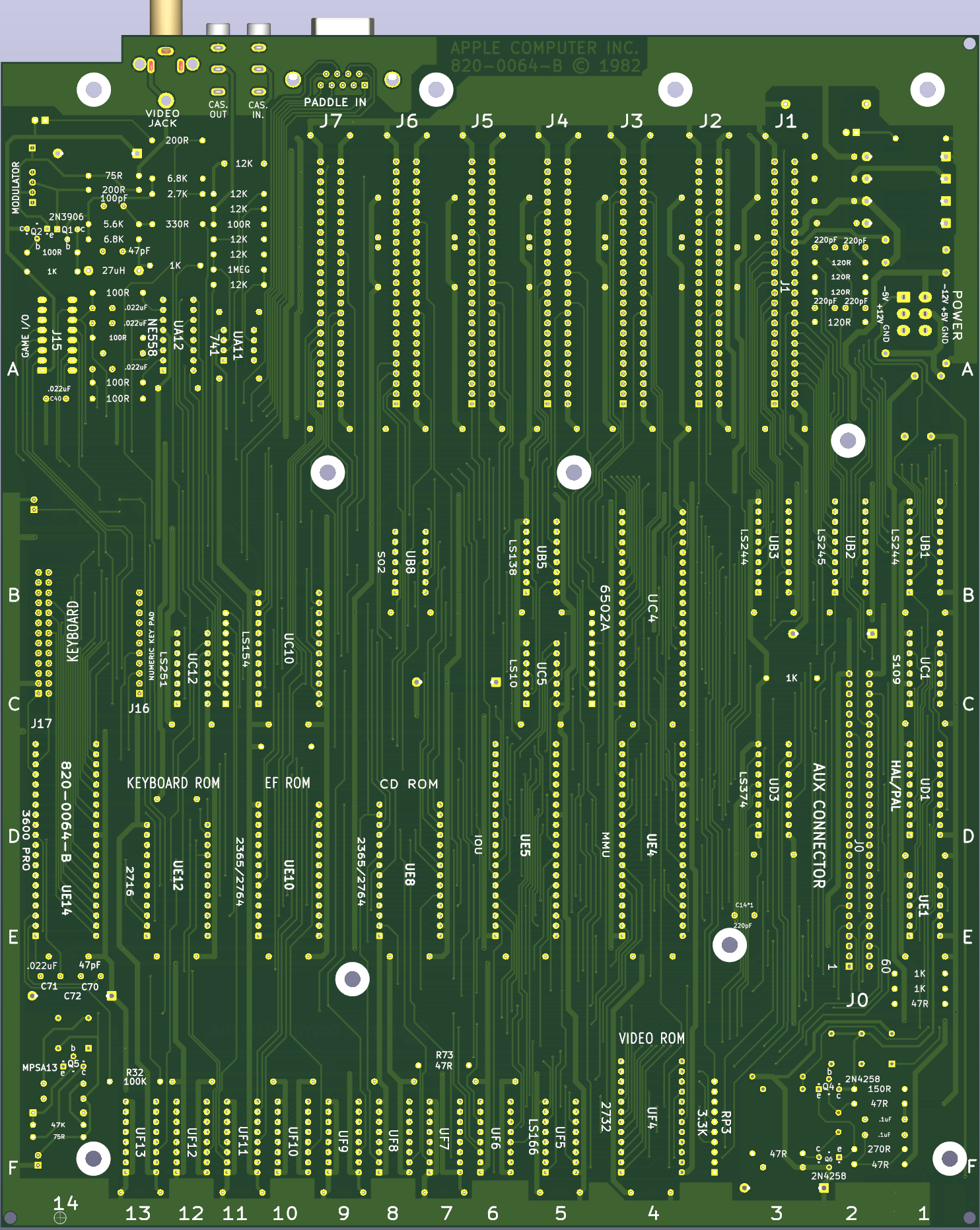 Apple IIe Bottom