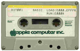 Apple I BASIC cassette