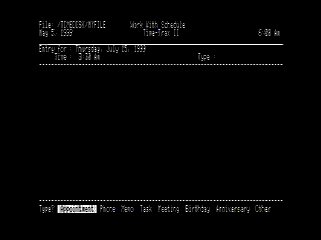 Time Trax II - choose type