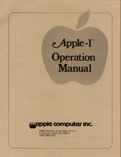 Apple I - New Operations Manual cover