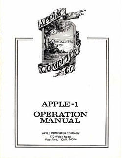 Apple I - Operations Manual cover