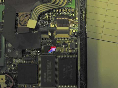 Palm VX faulty backlight chip