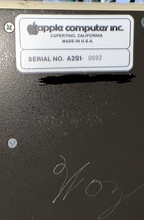 Apple II rev 0 serial number close up